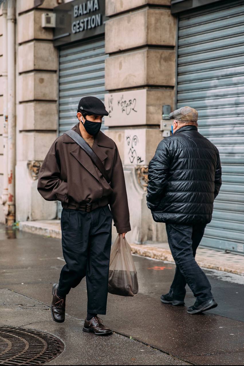 Мужской стрит from Paris at the fall 2021 menswear shows