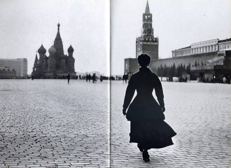 At Red Square in Yohji Yamamoto, by Peter Lindbergh, 1990